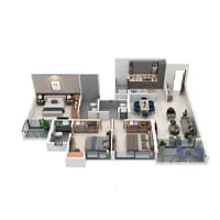 3 BHK Floor Plan